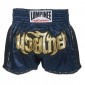 Lumpinee Retro Muay Thai Kickboks broek vrouwen : LUMRTO-003 Marineblauw-W